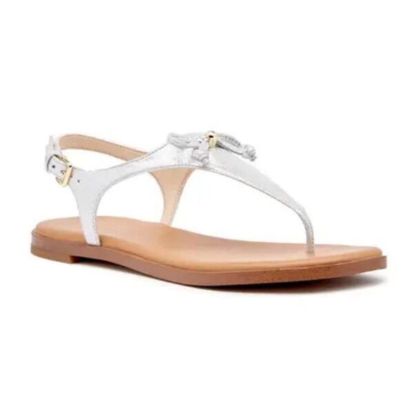 Silver Cole Haan 'Findra' Thong Sandal - 10 - Picture 1 of 15